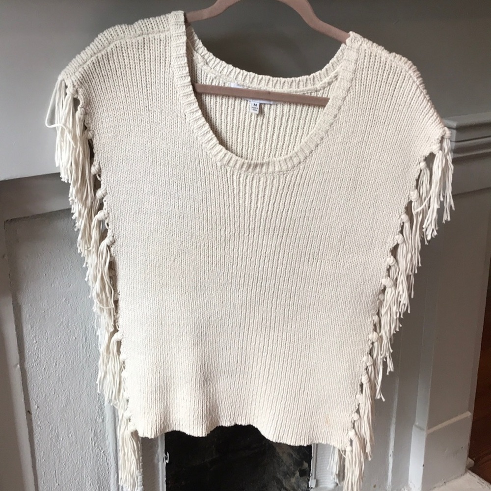 Cupcakes and Cashmere chunky tasseled sweater.